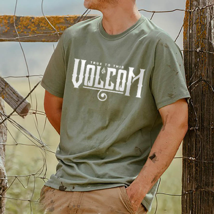 Мужская футболка Футболка больших размеров Vintage Volcom True To This Графика С коротким рукавом На открытом воздухе Повседневная Лето Повседневные Топы
Мужская футболка Футболка больших размеров Vintage Volcom True To This Графика С коротким рукавом На открытом воздухе Повседневная Лето Повседневные Топы
