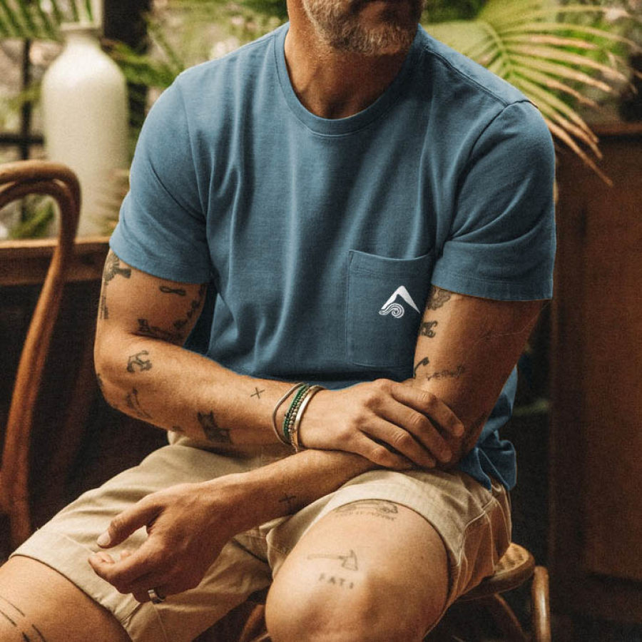 Men's T-Shirt Vintage Kanu Surf Pocket Tee Short Sleeve Outdoor Summer Daily Tops
Men's T-Shirt Vintage Kanu Surf Pocket Tee Short Sleeve Outdoor Summer Daily Tops