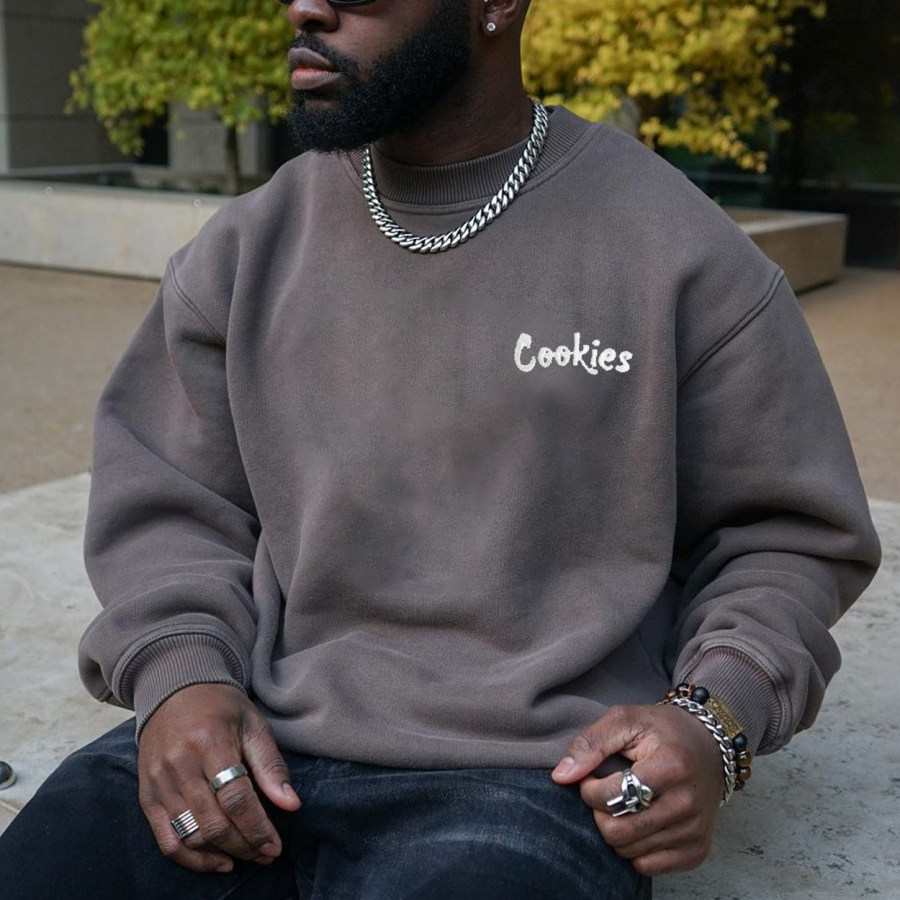 Unisex Oversized Minimalist Letter Crewneck Sweatshirt