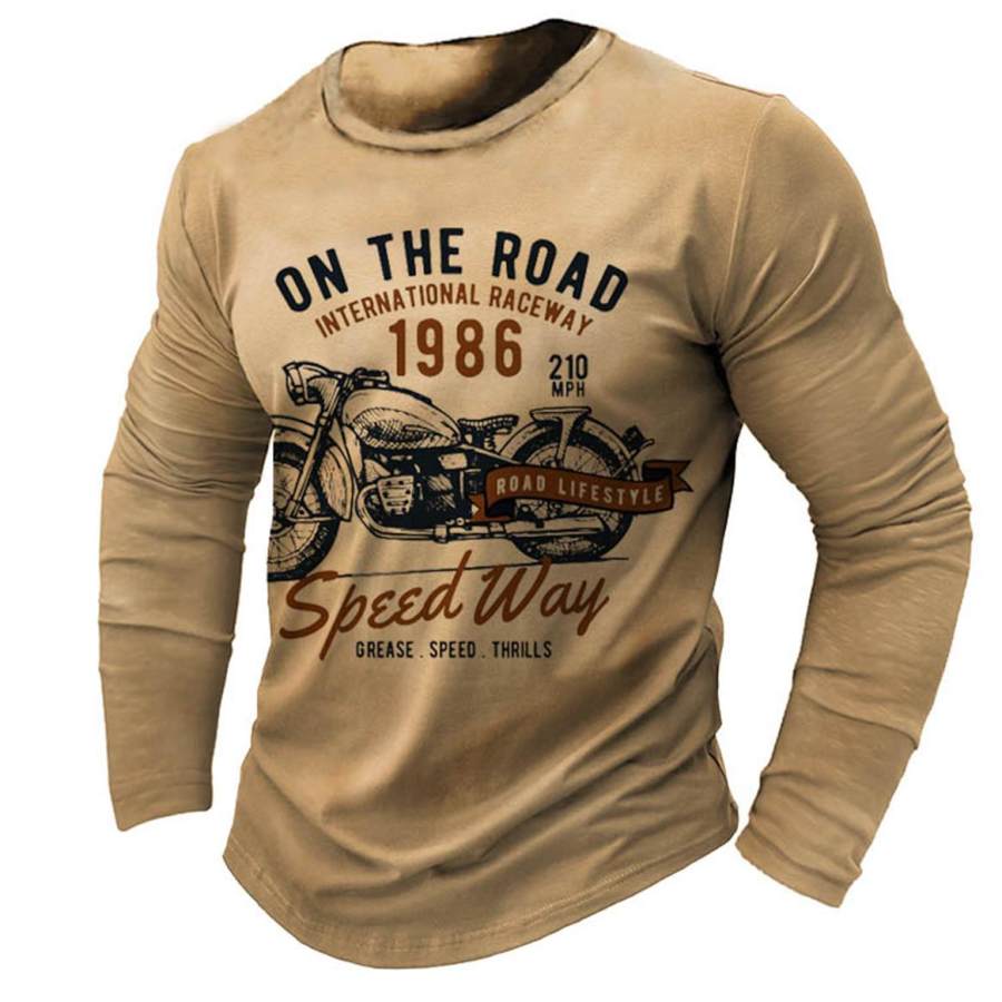 Camiseta De Hombre De Manga Larga Vintage Motocicleta Colorblock Al Aire Libre Tops Diarios
Camiseta De Hombre De Manga Larga Vintage Motocicleta Colorblock Al Aire Libre Tops Diarios