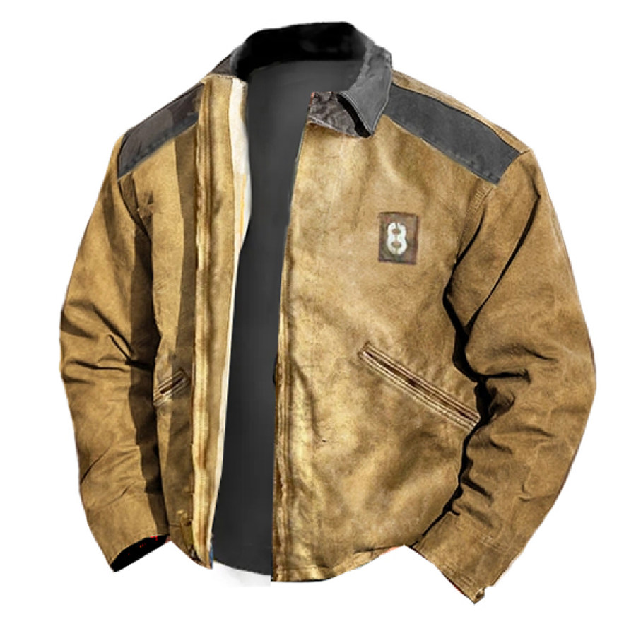 Men's Tactical Retro Motorcycle Shirt Jacket Wash Water Print Outdoor Pocket Brown Light Jackets
Men's Tactical Retro Motorcycle Shirt Jacket Wash Water Print Outdoor Pocket Brown Light Jackets