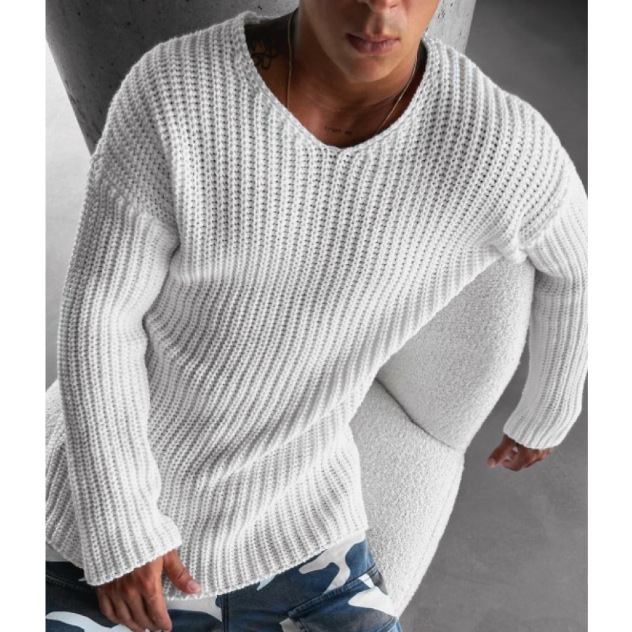 Suéter De Tricô Aberto Masculino Street V Nect Regular Fit