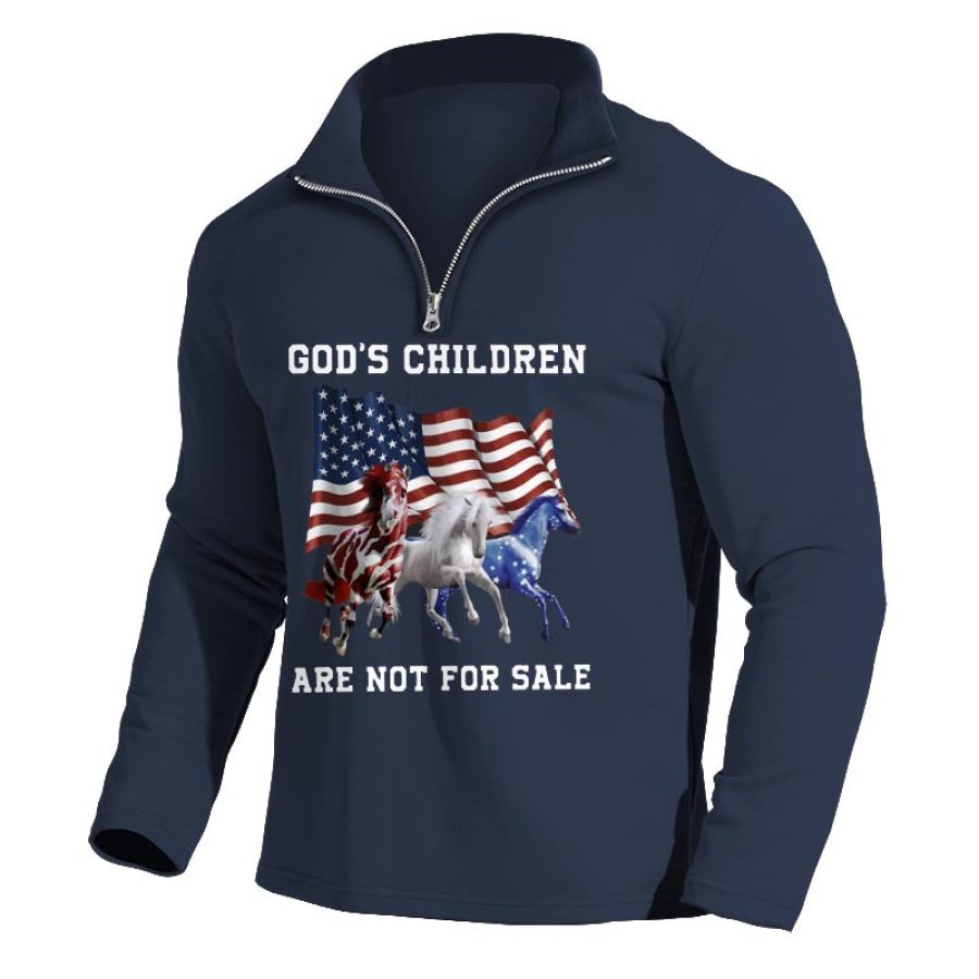 Sweat-Shirt Homme Quarter Zip Les Enfants De Dieu Ne Sont Pas À Vendre Vintage Hauts Quotidiens
Sweat-Shirt Homme Quarter Zip Les Enfants De Dieu Ne Sont Pas À Vendre Vintage Hauts Quotidiens