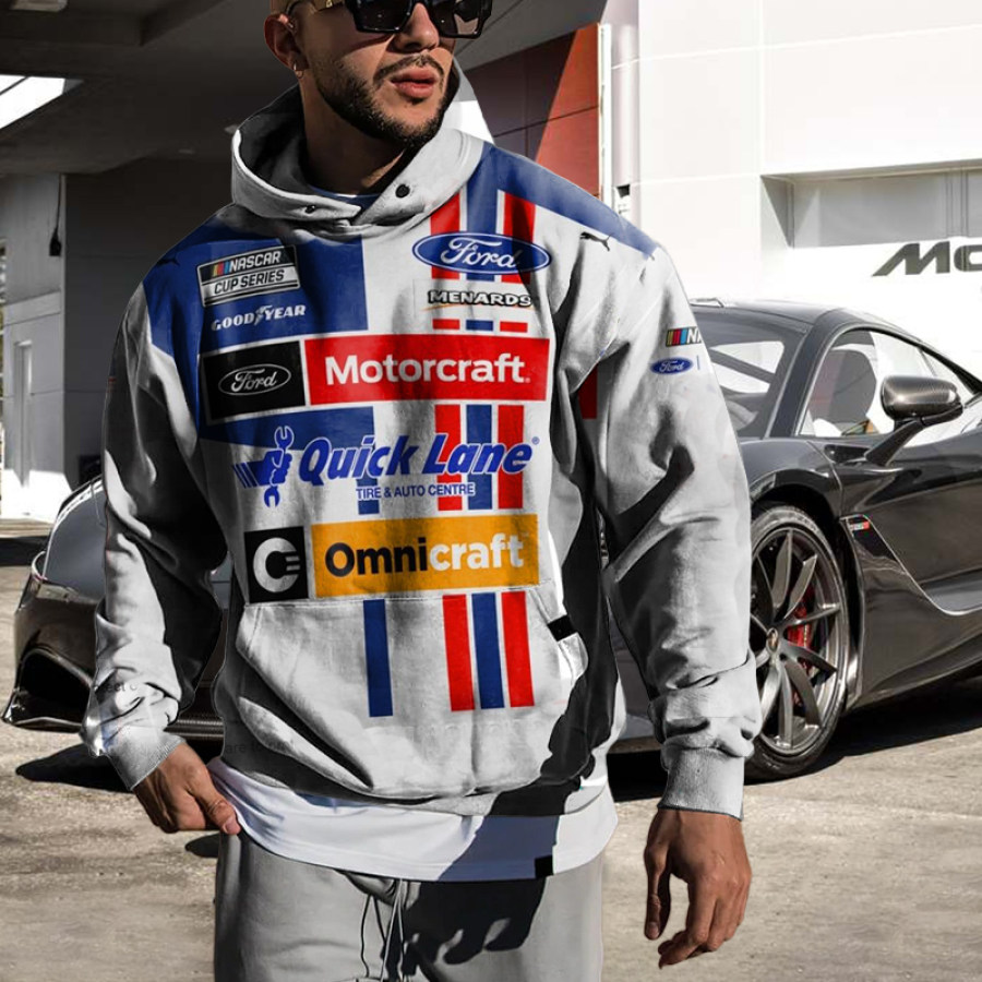 Sudadera Con Capucha Extragrande Para Hombre Con Estampado Retro Racing Gris Blanco
Sudadera Con Capucha Extragrande Para Hombre Con Estampado Retro Racing Gris Blanco