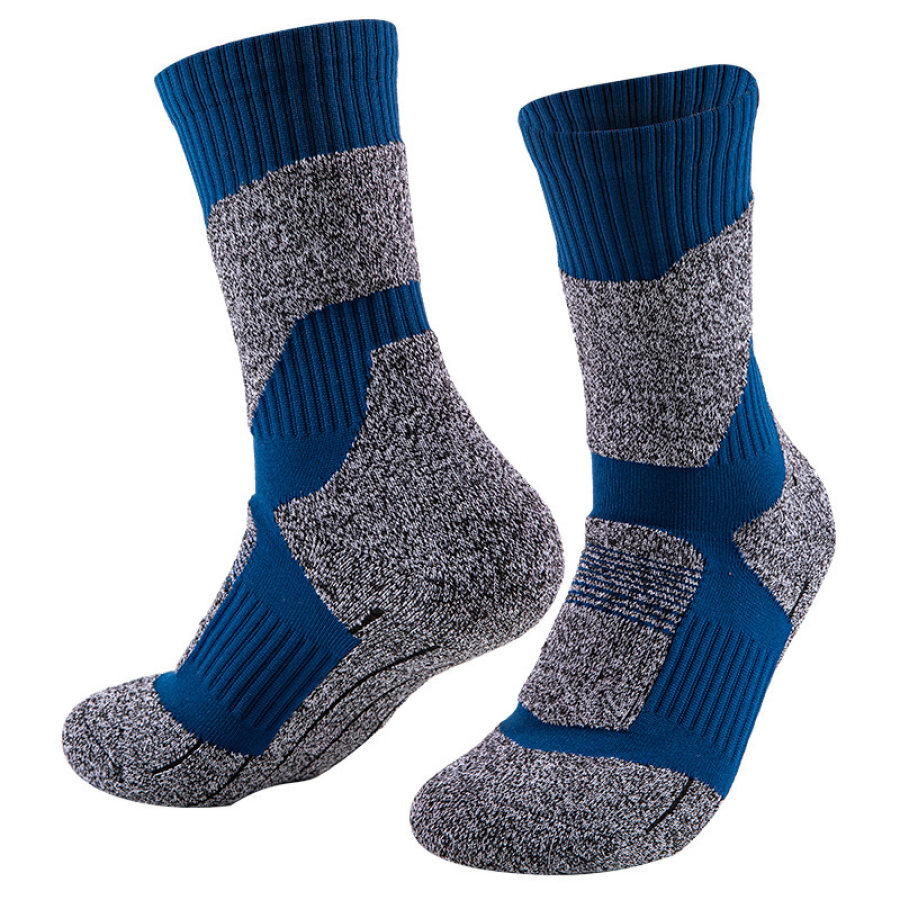 

Thickened Towel Mountaineering Running Hiking Outdoor Socks Sweat-absorbent Mid-calf Sports Socks