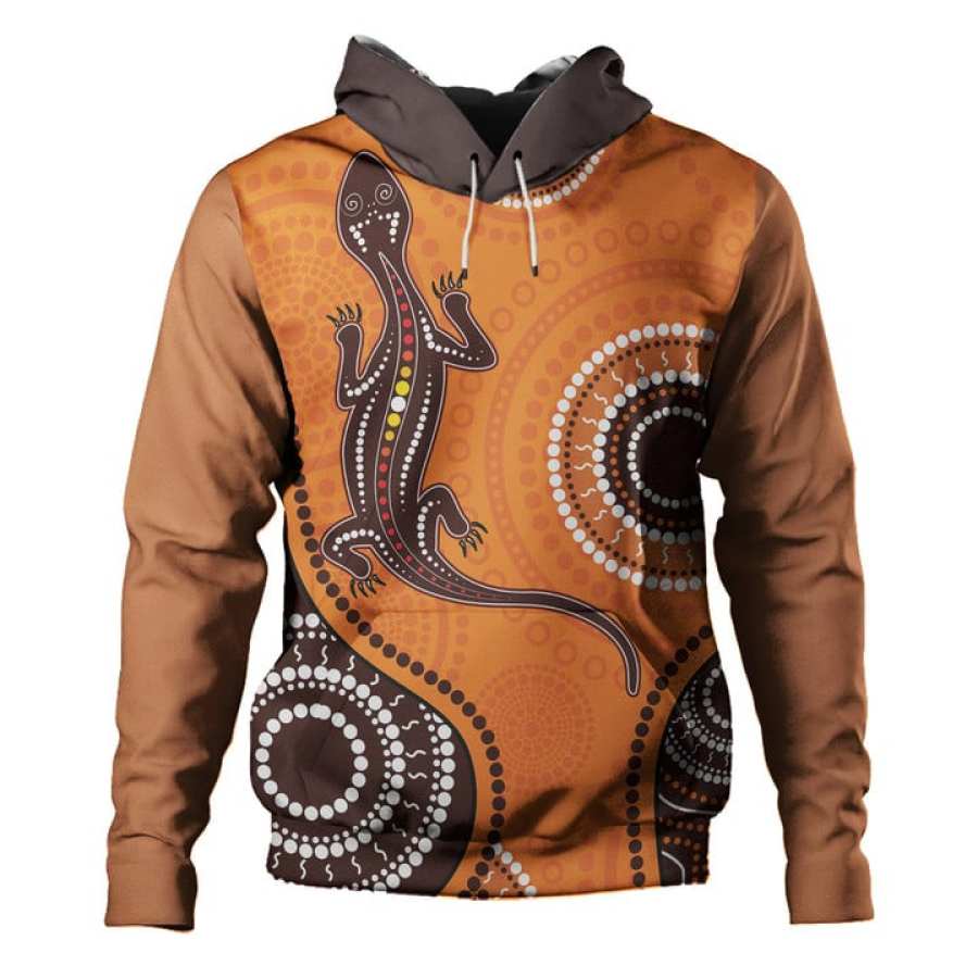 Sweat à Capuche D'art De Lézard Aborigène D'inspiration Aborigène D'Australie Pour Hommes
Sweat à Capuche D'art De Lézard Aborigène D'inspiration Aborigène D'Australie Pour Hommes