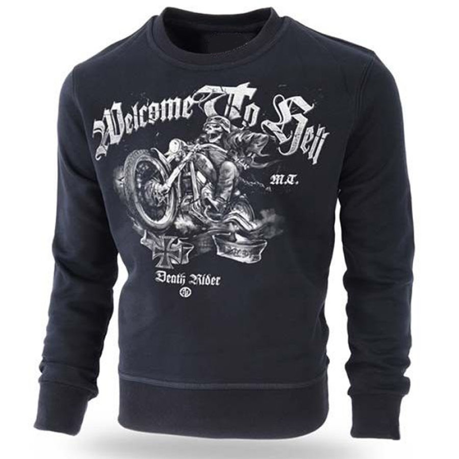 Sudadera Con Estampado Agresivo Dr. Welcome To Hell Doberman Pinscher Vintage Para Hombre