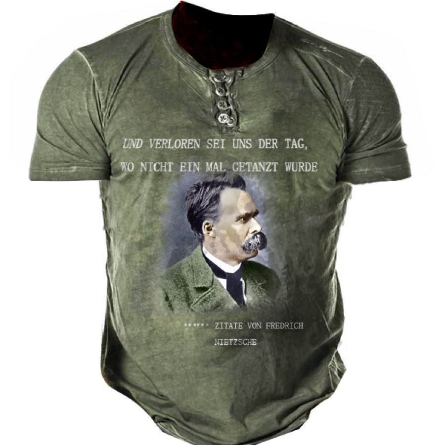 Zitate Von Friedrich Nietzsche Und Verloren Sei Uns Der Tag Wo Nicht Ein Mal Getanzt Wurde Men Henley Tee
Zitate Von Friedrich Nietzsche Und Verloren Sei Uns Der Tag Wo Nicht Ein Mal Getanzt Wurde Men Henley Tee