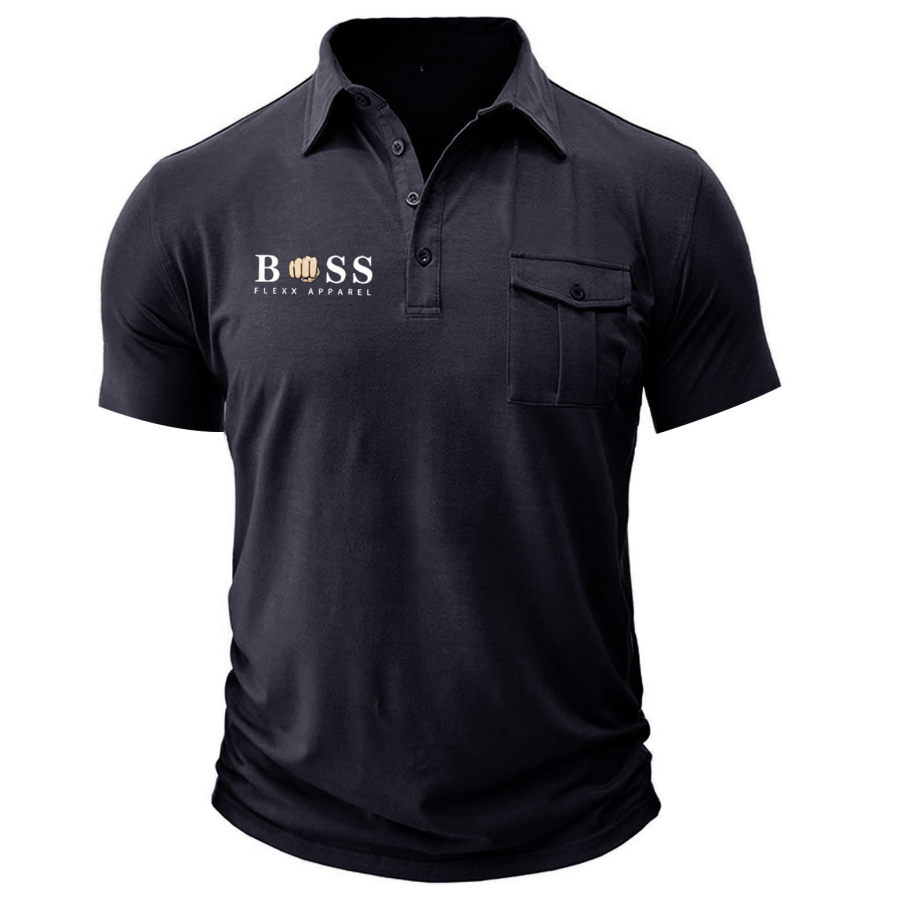 Men's T-Shirt Polo Collar Boss Vintage Pocket Outdoor Short Sleeve Summer Daily Tops
Men's T-Shirt Polo Collar Boss Vintage Pocket Outdoor Short Sleeve Summer Daily Tops