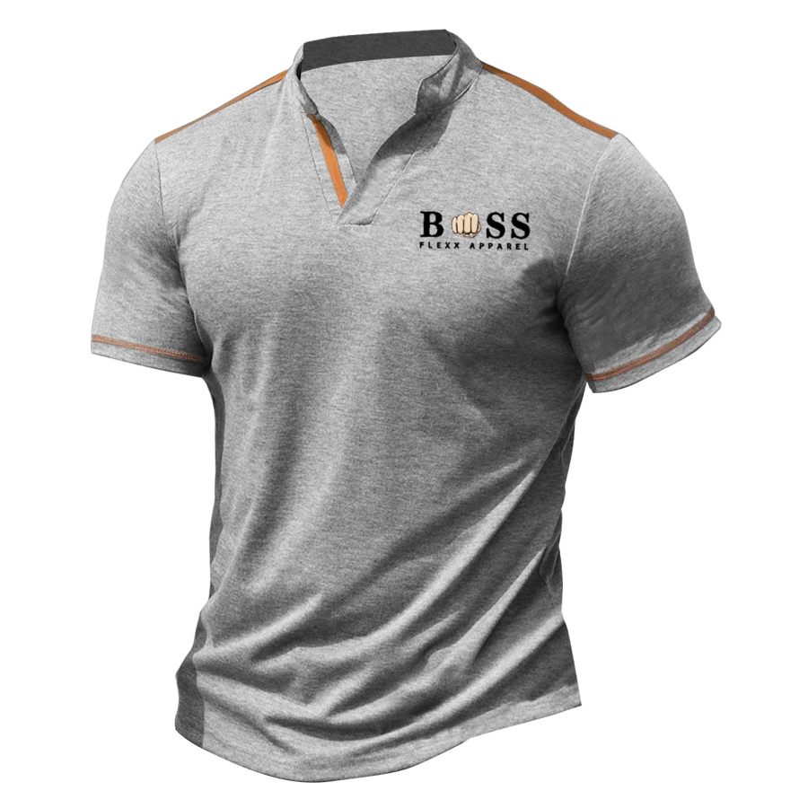 Men's T-Shirt V-Neck Boss Vintage Outdoor Color Block Short Sleeve Summer Daily Tops
Men's T-Shirt V-Neck Boss Vintage Outdoor Color Block Short Sleeve Summer Daily Tops