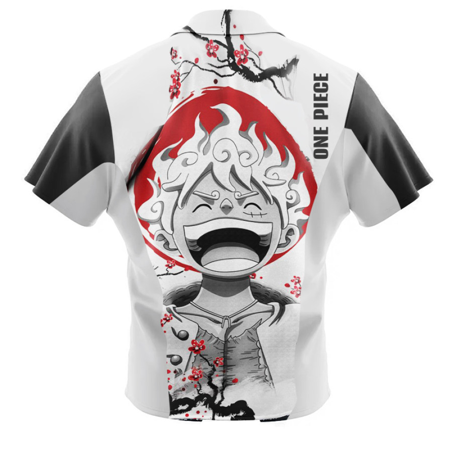 Мужская модная рубашка Luffy Gear 5 с вишневым принтом и коротким рукавом для пляжного отдыха
Мужская модная рубашка Luffy Gear 5 с вишневым принтом и коротким рукавом для пляжного отдыха