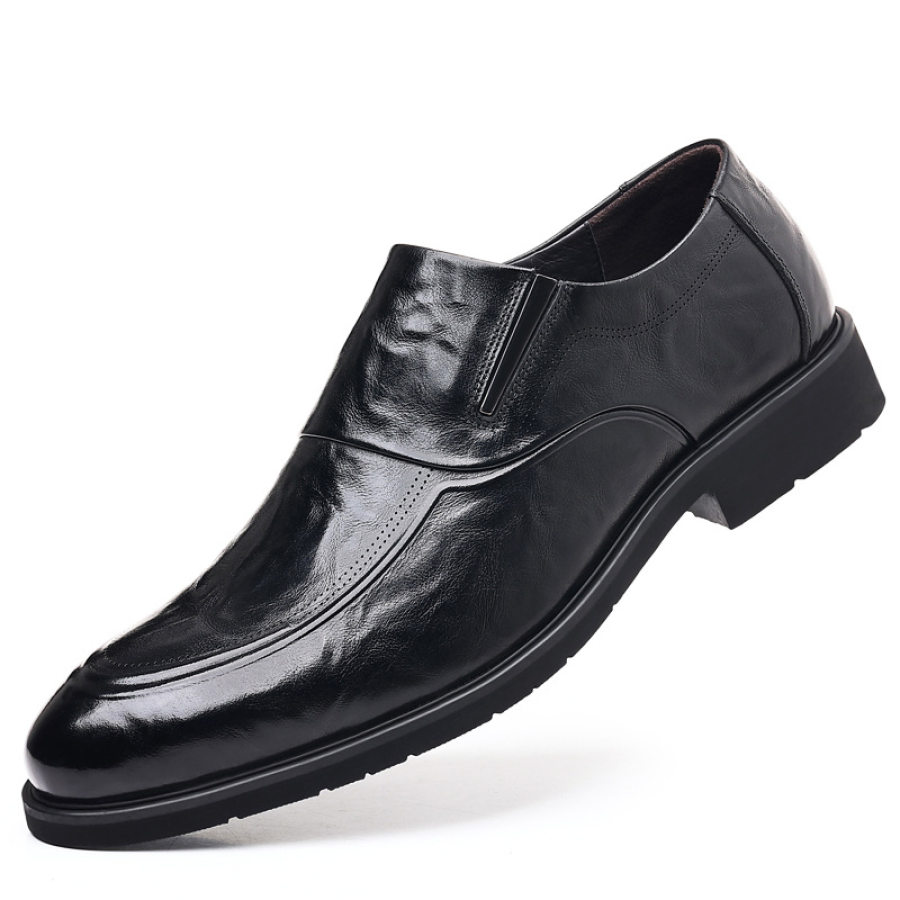

Men's Soft Soled British Style Groom's Wedding Leather Pointed Toe Formal Business Leather Shoes
