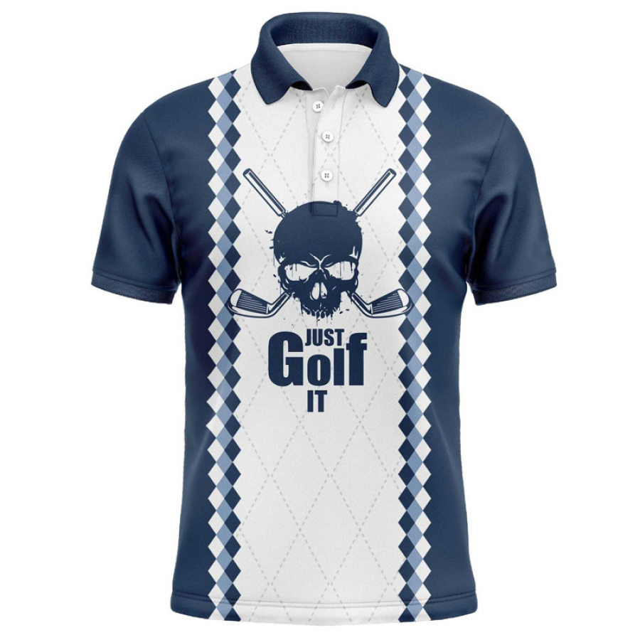 Polo Just Golf It Para Hombre Informal Deportivo Con Solapa