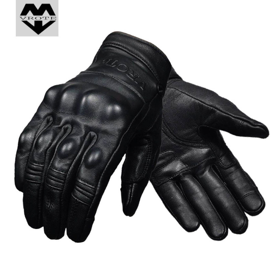 

Vrote мотоциклетные перчатки из натуральной кожи Harley ретро мотоциклетные перчатки полная защита пальцев защита от падения теплые перчатки