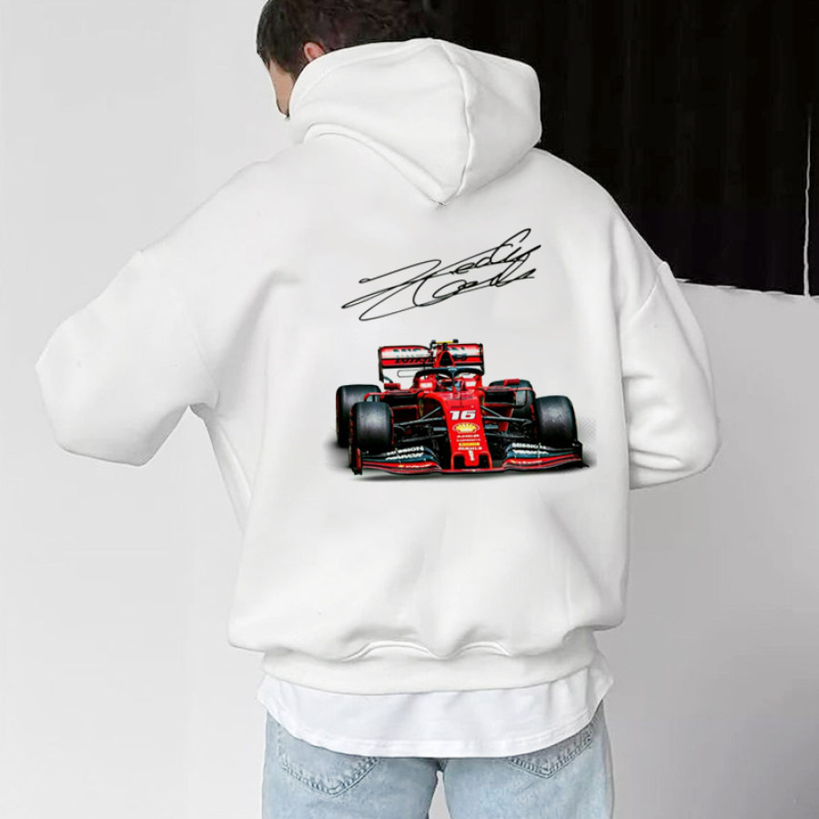 Ferrari Racing Sports Competition Print Hoodie Sweatshirt