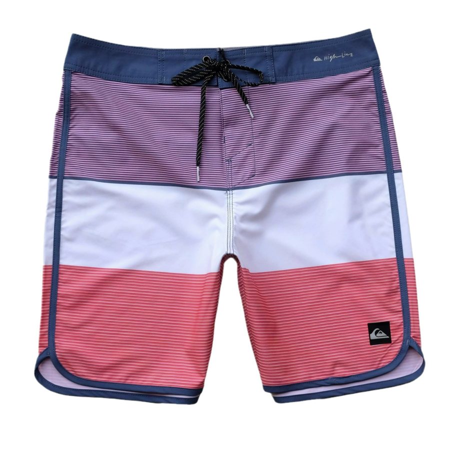 

Quiksilver Boardshort De 18" Para Hombre Pantalones Cortos De Surf Con Cordón Y Colores En Contraste