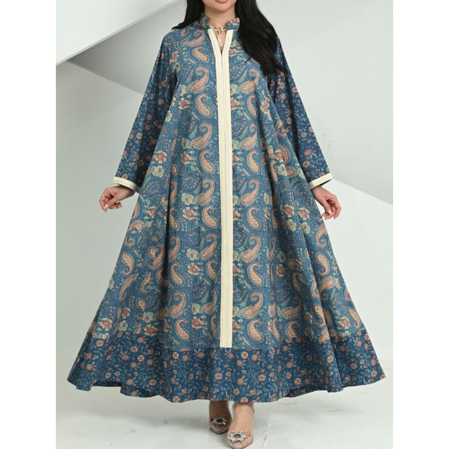 

Modisches Robe-Kleid Mit Cashew-Blumen