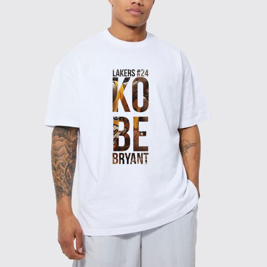 Camiseta Extragrande De Punto De Kobe De Los Angeles Lakers Para Hombre