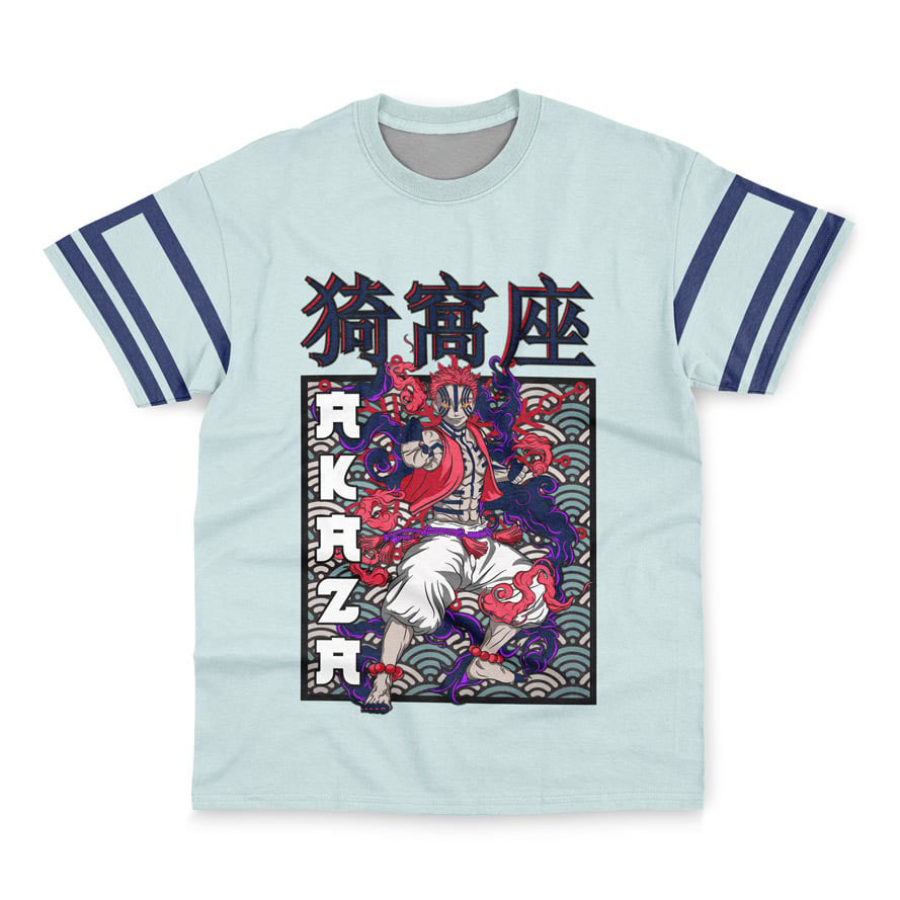 T-shirt à Manches Courtes Akaza Demon Slayer Pour Hommes