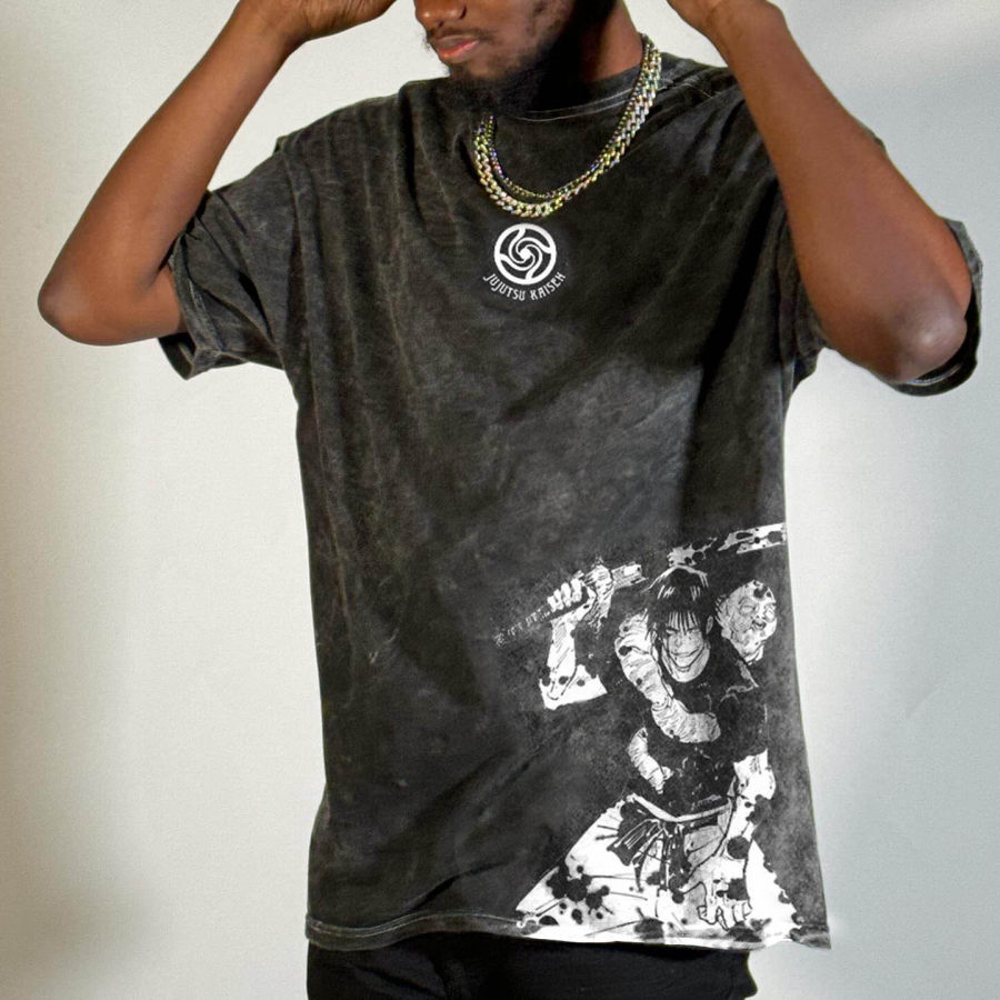 T-shirt Oversize Pour Hommes Vintage Jujutsu Kaisen Toji Anime T-shirt Décontracté à Manches Courtes
T-shirt Oversize Pour Hommes Vintage Jujutsu Kaisen Toji Anime T-shirt Décontracté à Manches Courtes