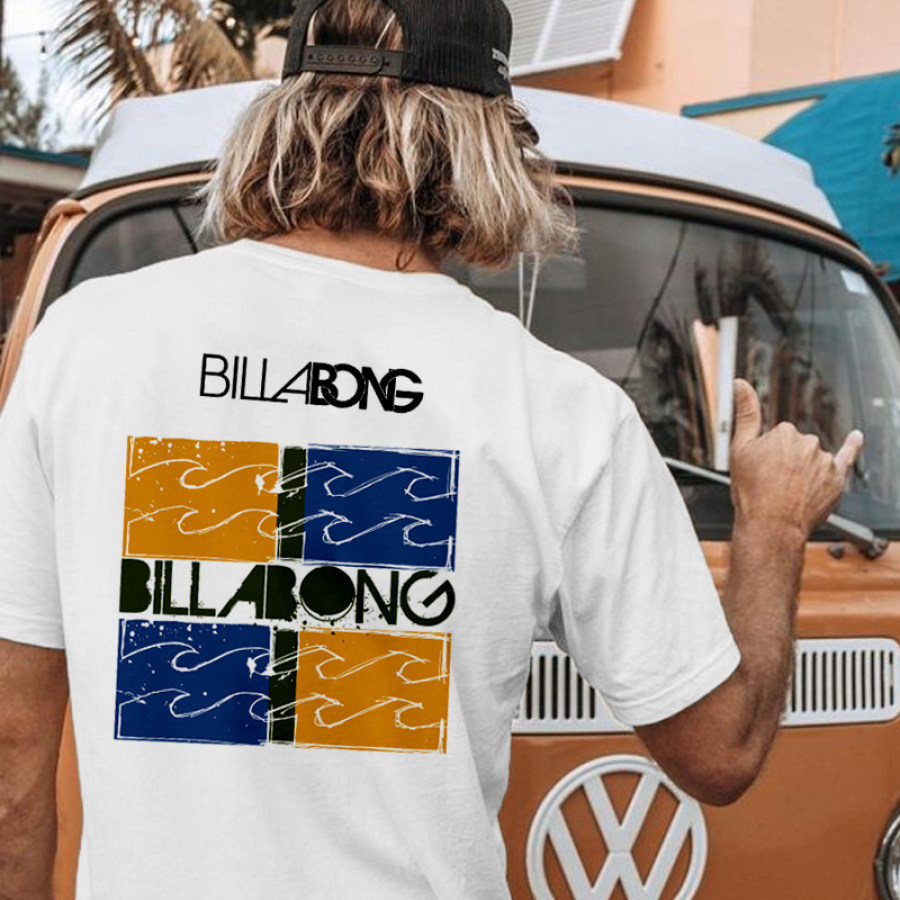 T-shirt Beach Resort à Imprimé Surf Pour Hommes