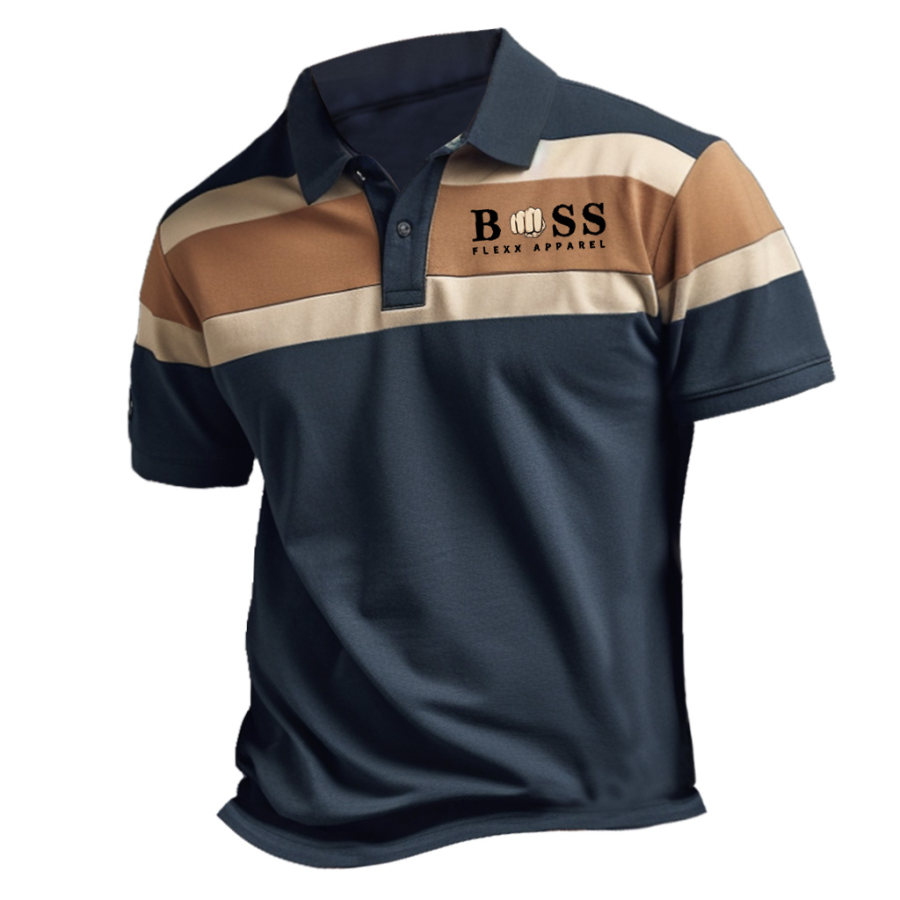 Herren Poloshirt Boss Print Vintage Outdoor Farbblock Kurzarm Sommer Alltag Tops
Herren Poloshirt Boss Print Vintage Outdoor Farbblock Kurzarm Sommer Alltag Tops