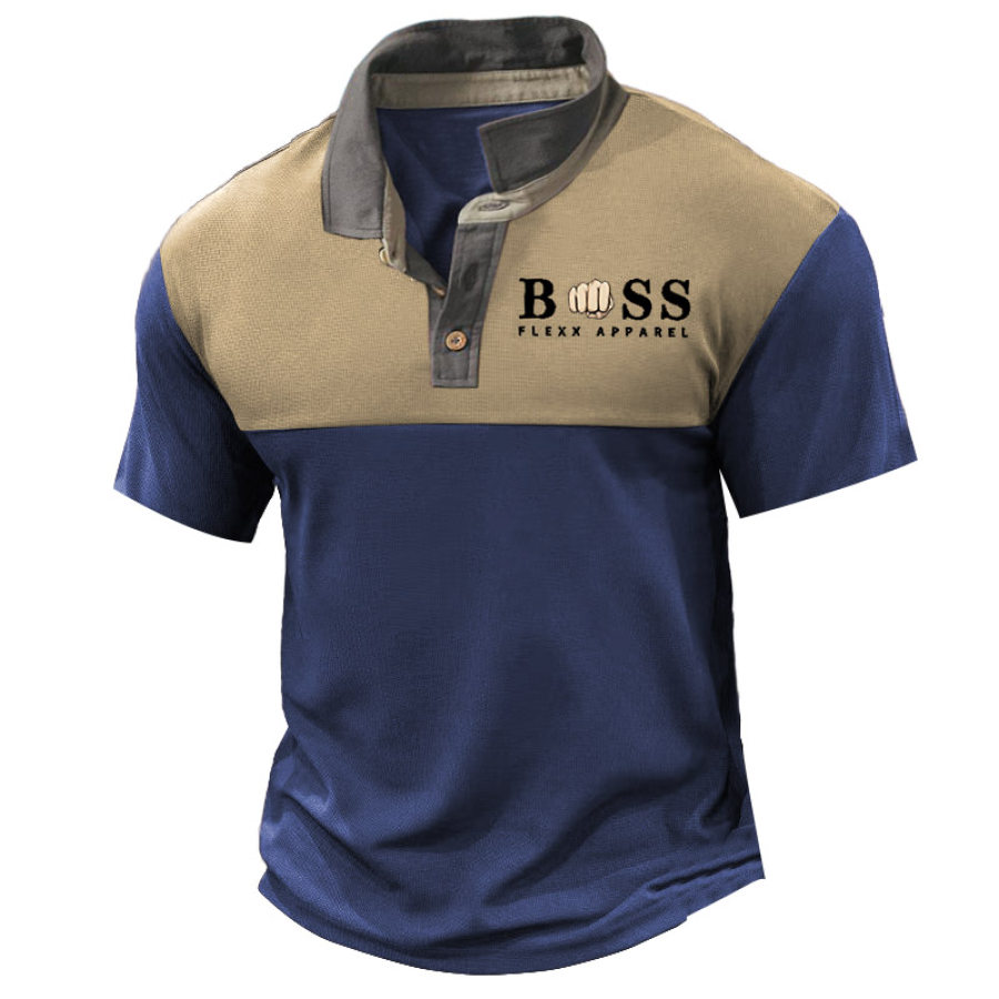 Herren Poloshirt Boss Print Vintage Outdoor Farbblock Kurzarm Sommer Alltag Tops
Herren Poloshirt Boss Print Vintage Outdoor Farbblock Kurzarm Sommer Alltag Tops