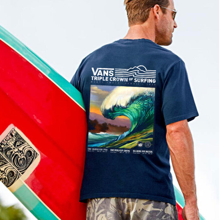 

Мужская винтажная футболка Vans Beach Surf