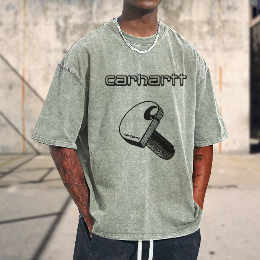 

Camiseta Carhartt Oversize Con Estampado Vintage Para Hombre