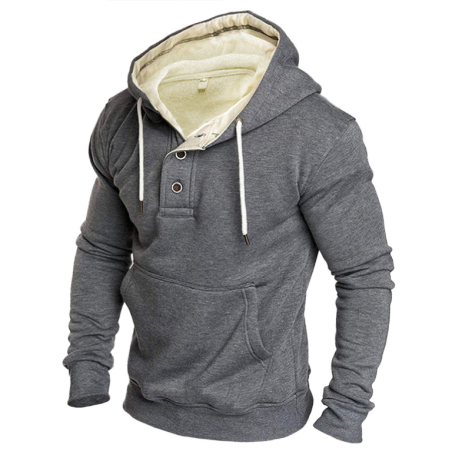Men's Outdoor Cold-proof Hooded Sweater