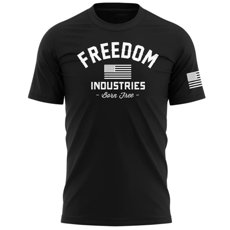 Men's Freedom American Flag Print T-Shirt Graphic Print Breathable Comfortable T-Shirt
Men's Freedom American Flag Print T-Shirt Graphic Print Breathable Comfortable T-Shirt