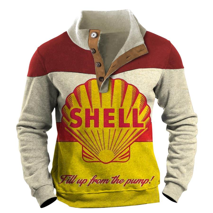 Felpa Da Uomo Olio Motore Colletto Alla Coreana Bottoni Vintage Colorblock Top Giornalieri
Felpa Da Uomo Olio Motore Colletto Alla Coreana Bottoni Vintage Colorblock Top Giornalieri