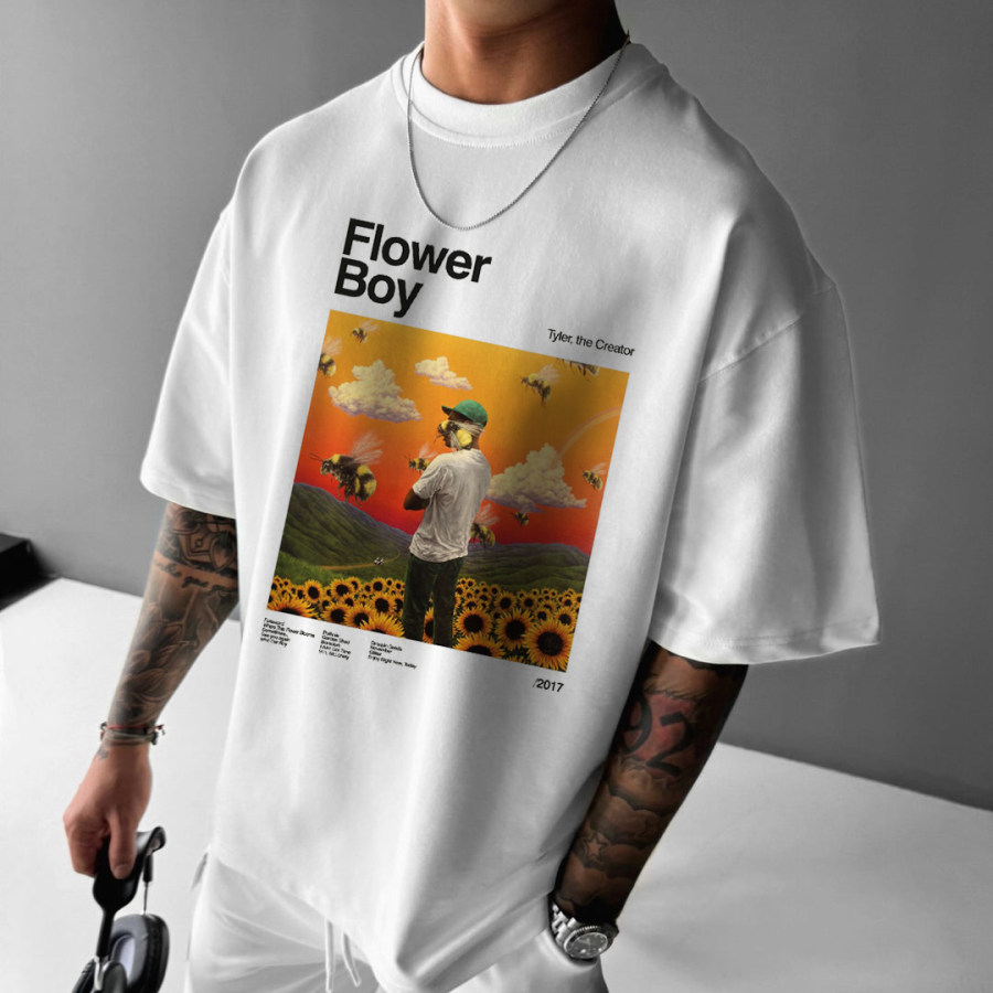 

Taylor The Creator (Flower Boy) Album Cover Oversized T-Shirt