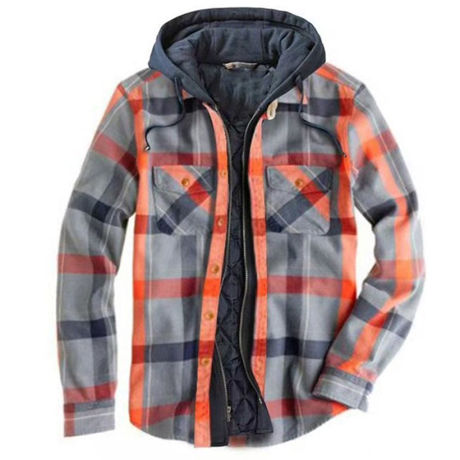 Mens Winter Plaid Thick Casual Jacket
Mens Winter Plaid Thick Casual Jacket