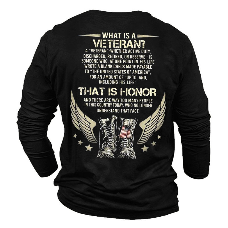 O Que é Uma Camiseta Masculina Com Estampa De Veteranos Do Dia Dos Veteranos