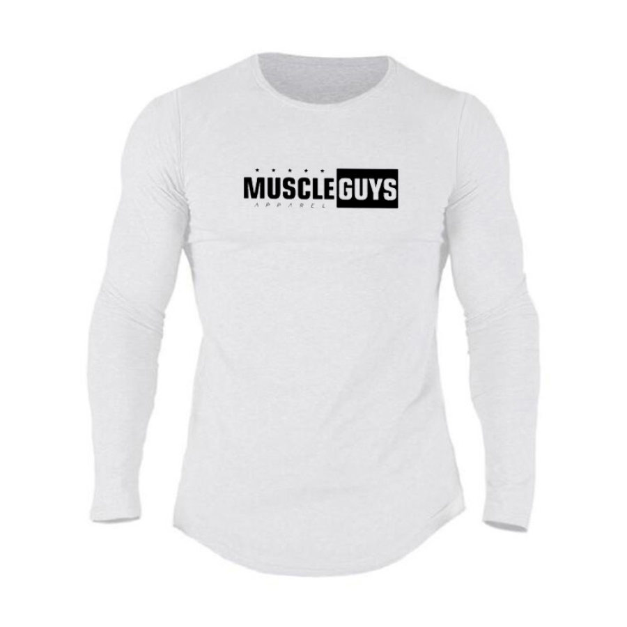 Autumn And Winter Men's Men's Tops Long-sleeved Casual Slim Sports Long-sleeved T-shirts Trendy Men's Fitness Bottoming Shirts Cotton
Autumn And Winter Men's Men's Tops Long-sleeved Casual Slim Sports Long-sleeved T-shirts Trendy Men's Fitness Bottoming Shirts Cotton