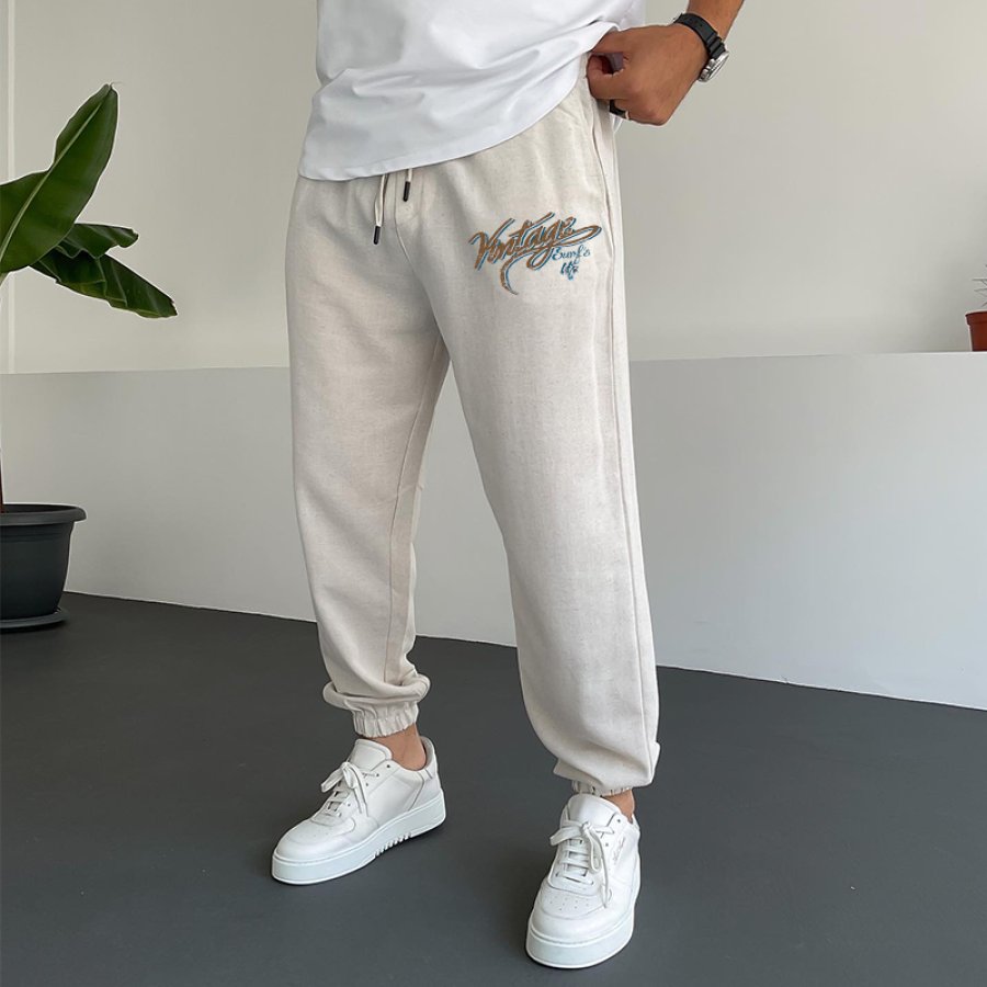 Oakland Fleece Vintage Print Pantalon De Survêtement Décontracté Pour Homme
