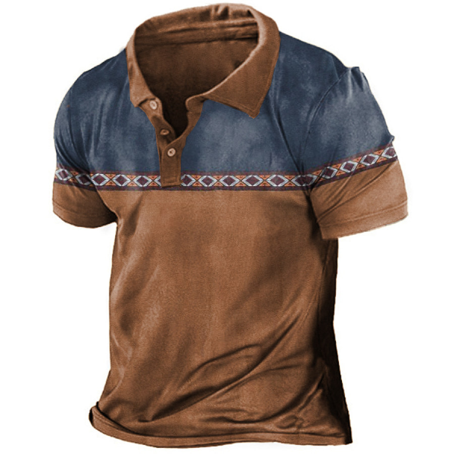 Men's Aztec Western Cowboy Shirt