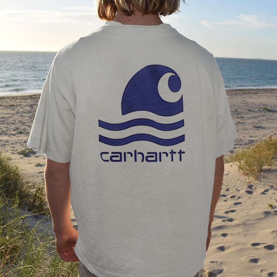 

Винтажная простая футболка для серфинга Carhartt