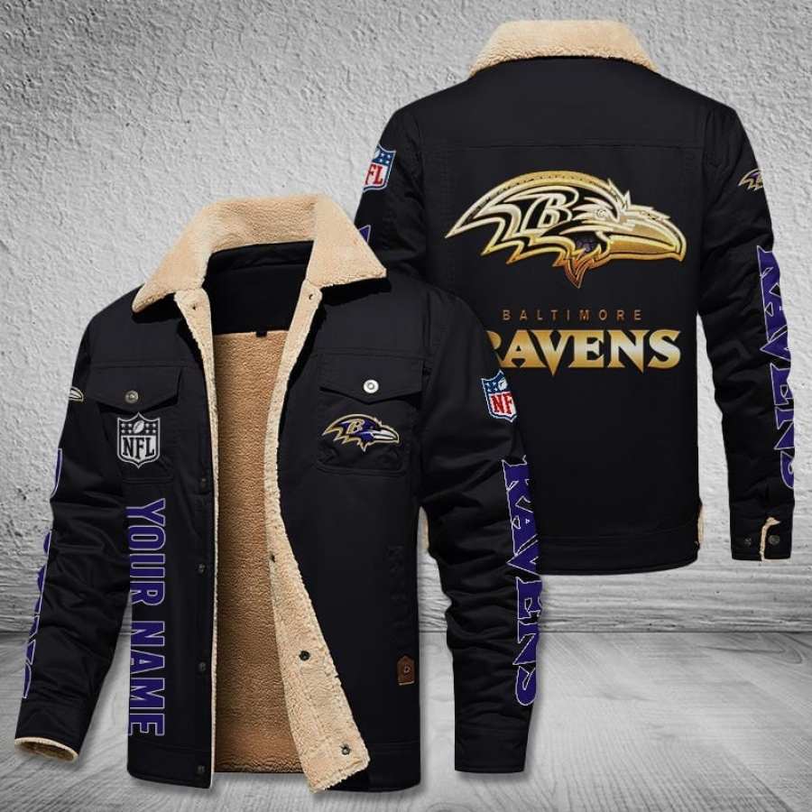

Мужская винтажная флисовая куртка Baltimore Ravens