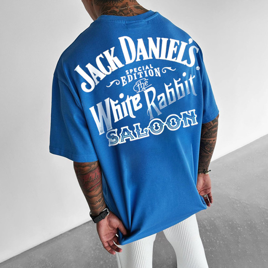 

Oversized Unisex Jack_Daniel's Printed Short-sleeved Casual T-shirt