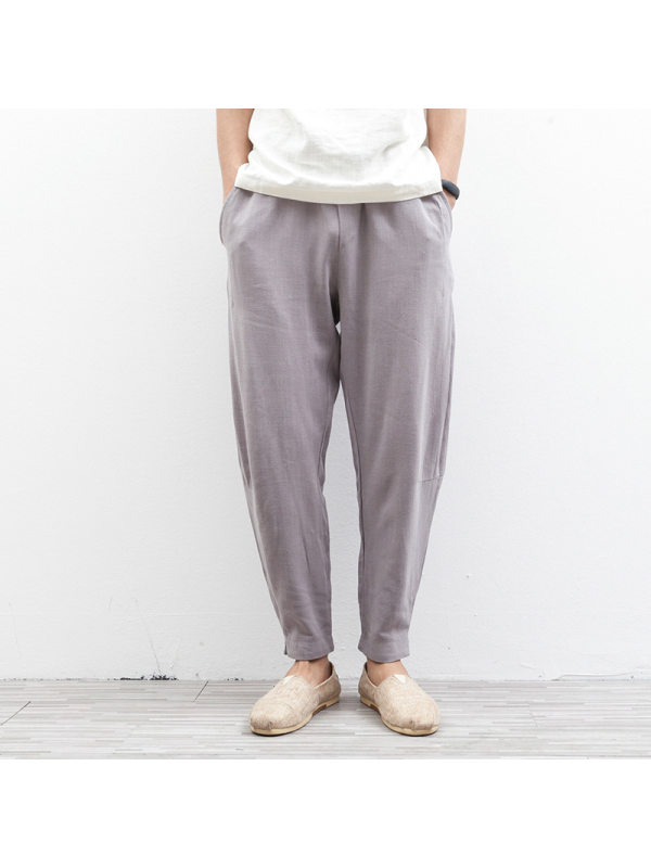 

Men's cotton linen casual pants harem pants