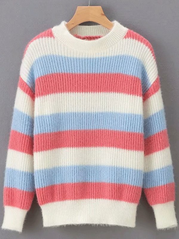 pastel stripped sweater ninacloak