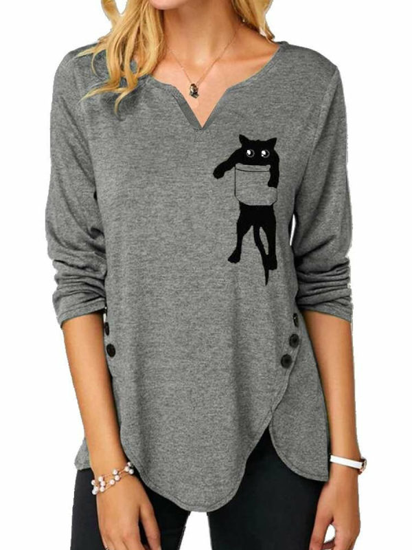 long sleeve cat shirts