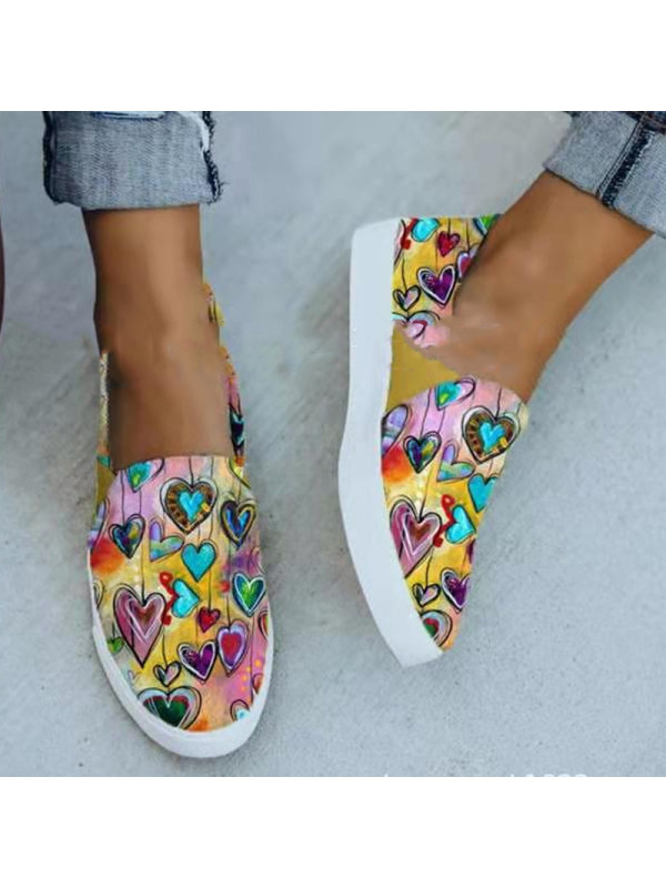 Casual Printed Canvas Shoes