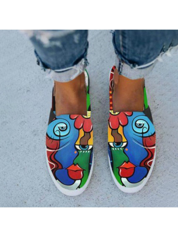 Female Graffiti Casual Shoes