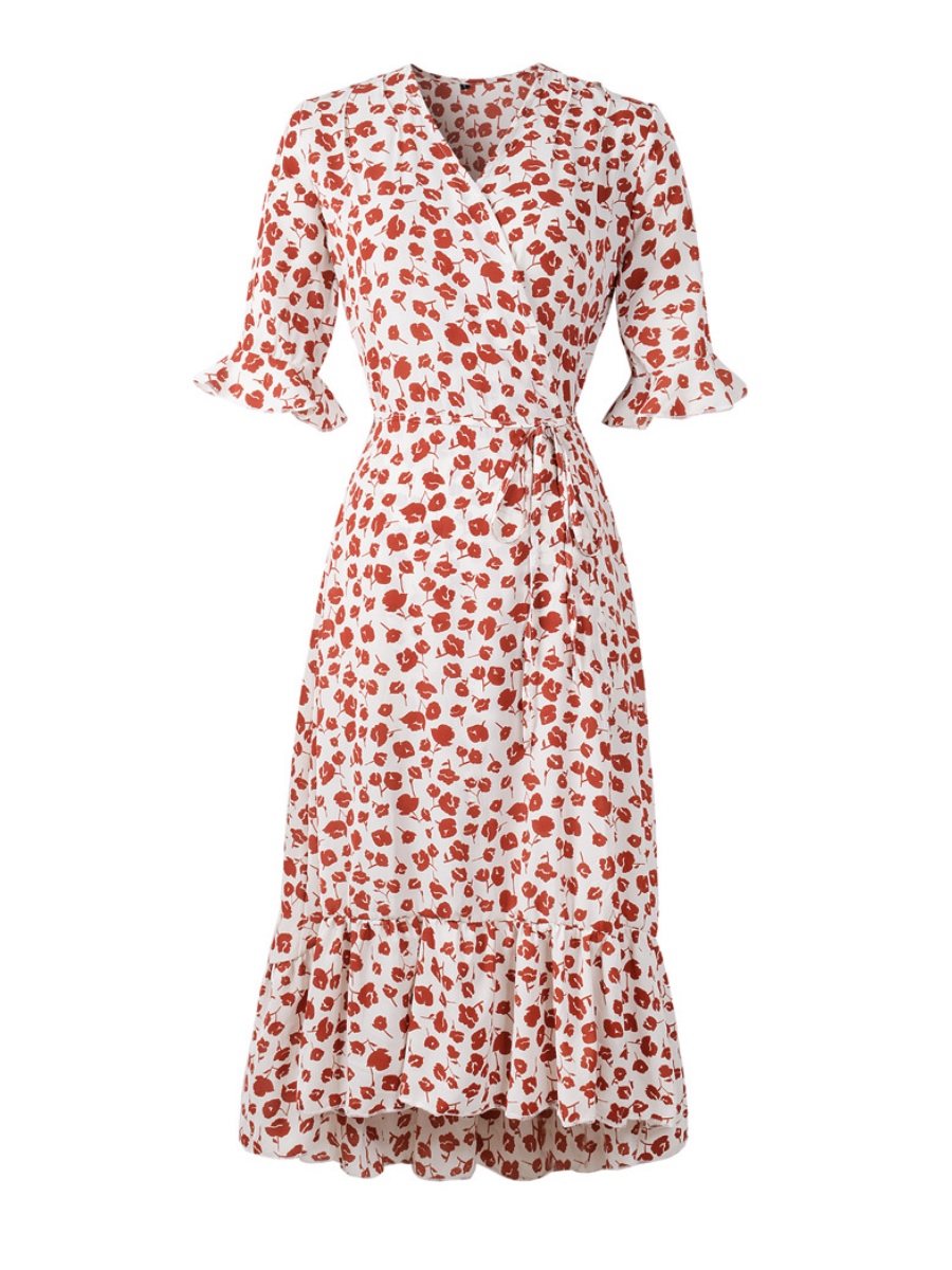 Chiffon Printed Beach Dress