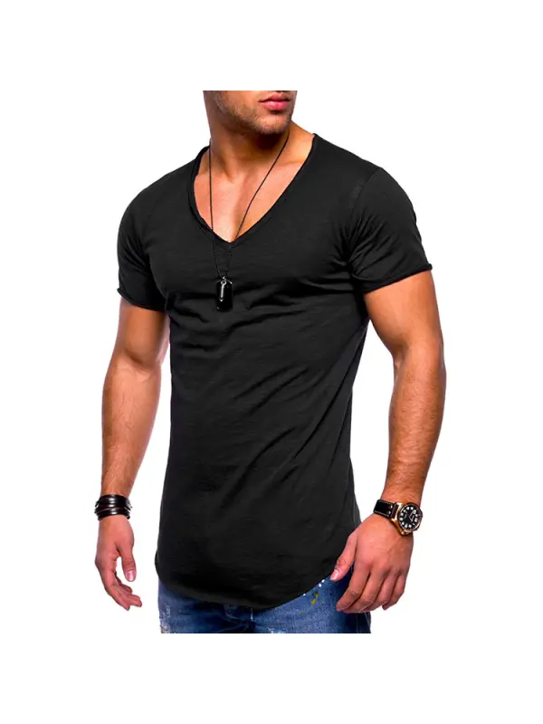 Basic V-Neck Tshirt - Ninacloak.com 