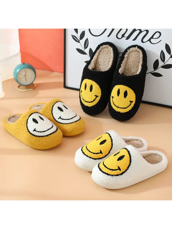 Smiley Home Thick-soled Warm Non-slip Shoes - Ninacloak.com 