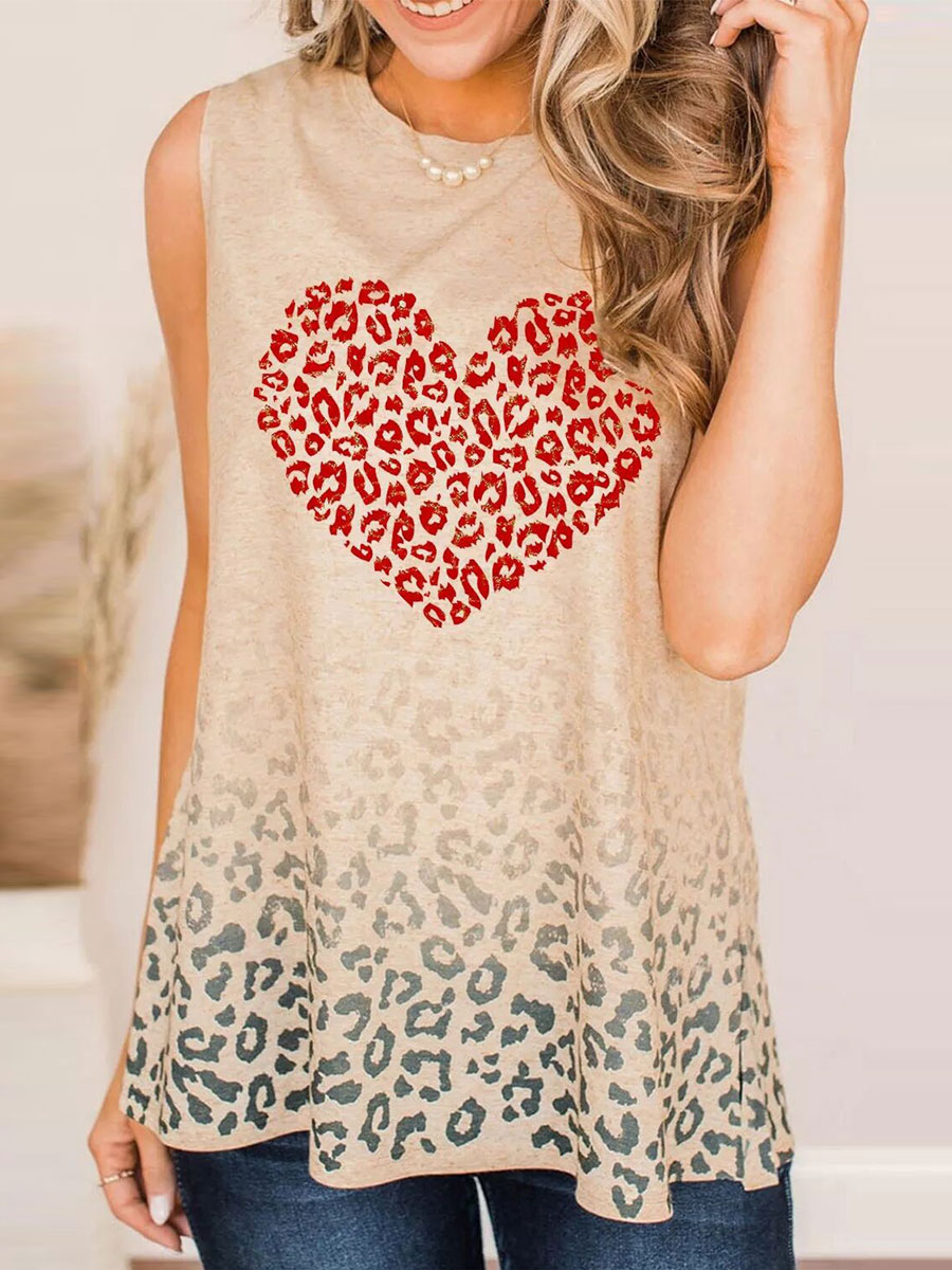 Outer Wear Leopard Print Vest